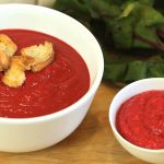 Pink soup with beets