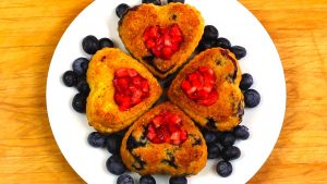 Heart quinoa cupcakes recipe - gluten free - San Valentine day