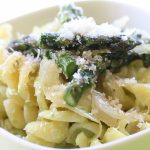 Asparagus pasta and baby puree