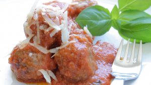 Italian meatballs with ricotta