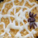 Pumpkin risotto with parmesan cheese cream – Halloween