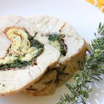 Turkey breast roast stuffed w/ pancetta spinach frittata – Thanksgiving