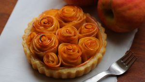 Rose Apple Tart - mother's day