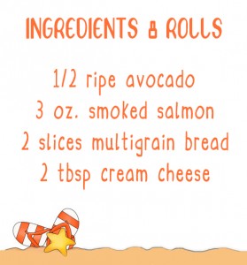 salmon rolls ingred