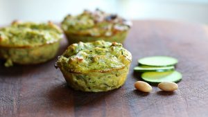 Cannellini beans, zucchini and feta muffins