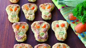 Chicken zucchini skulls patties