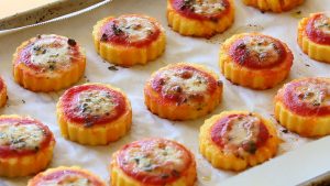 Gluten free polenta pizza