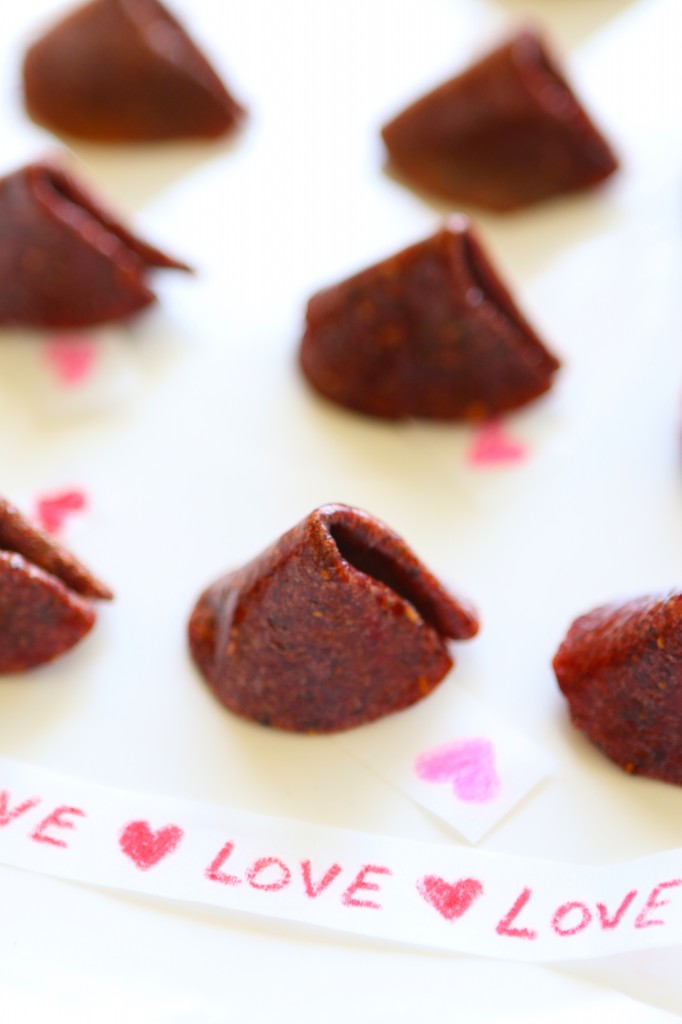 valentine fruit leather fortune cookies