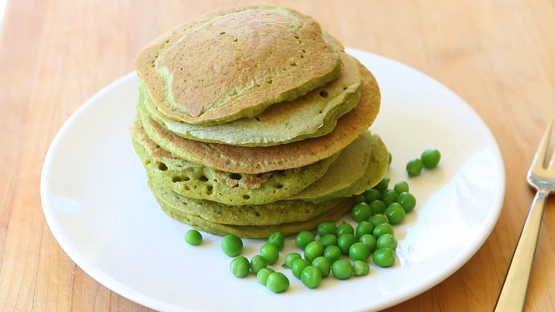 Sweet peas green pancakes recipe Buona Pappa
