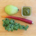 Kale Pear and Carrot baby puree