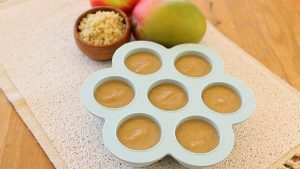 Mango Quinoa and Apple baby puree recipe - baby food (+6 months)