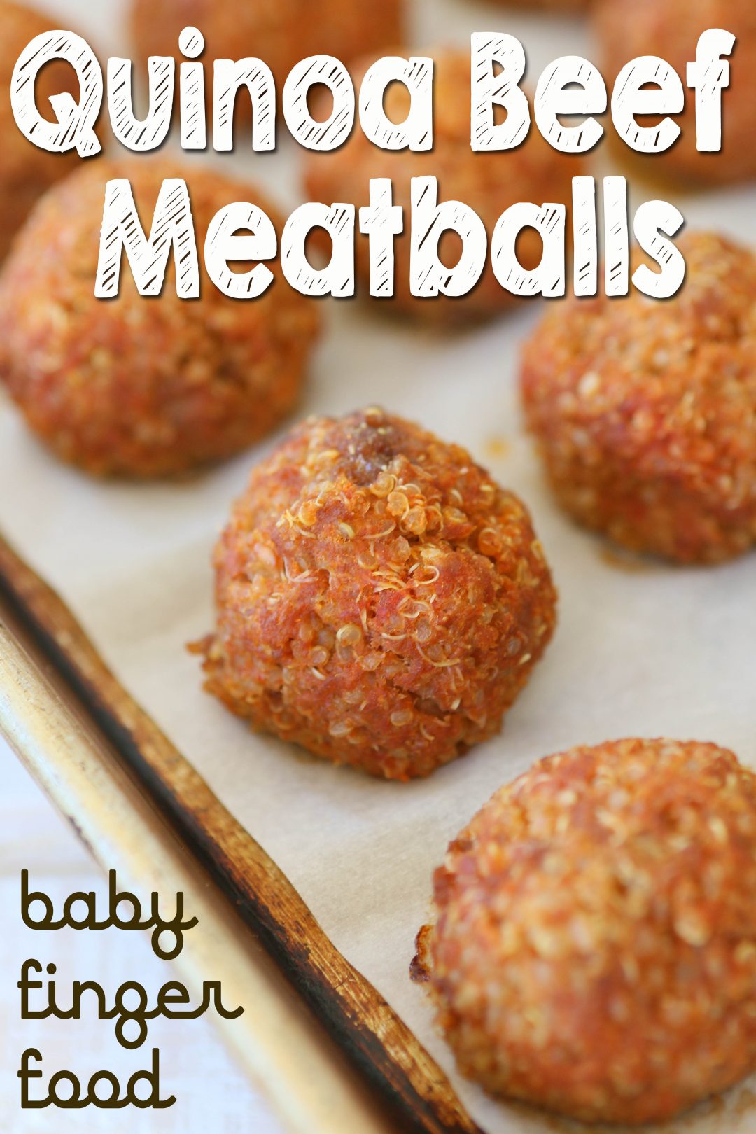 Quinoa beef meatballs baby finger food Buona Pappa