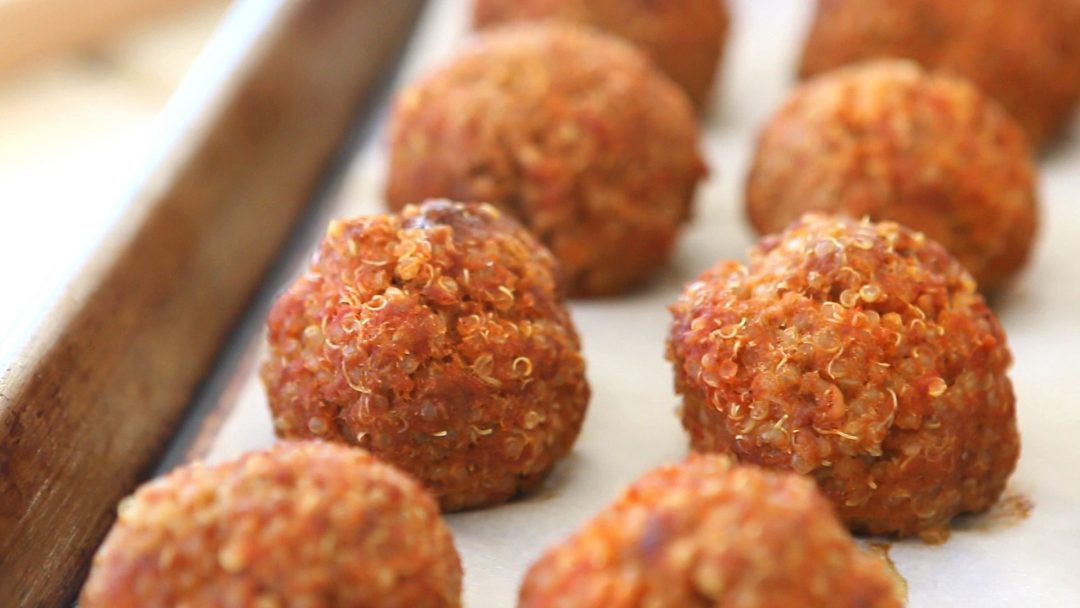 Quinoa beef meatballs baby finger food Buona Pappa