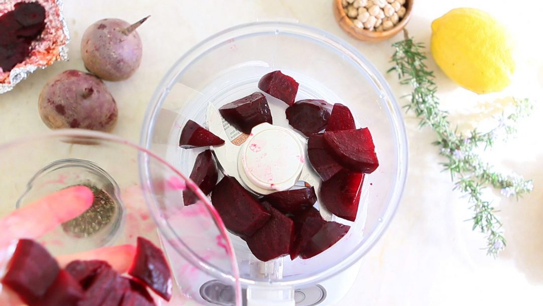 Baby Red Beets Hummus recipe Buona Pappa