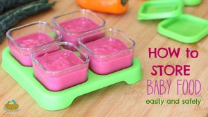 How and where to store baby food