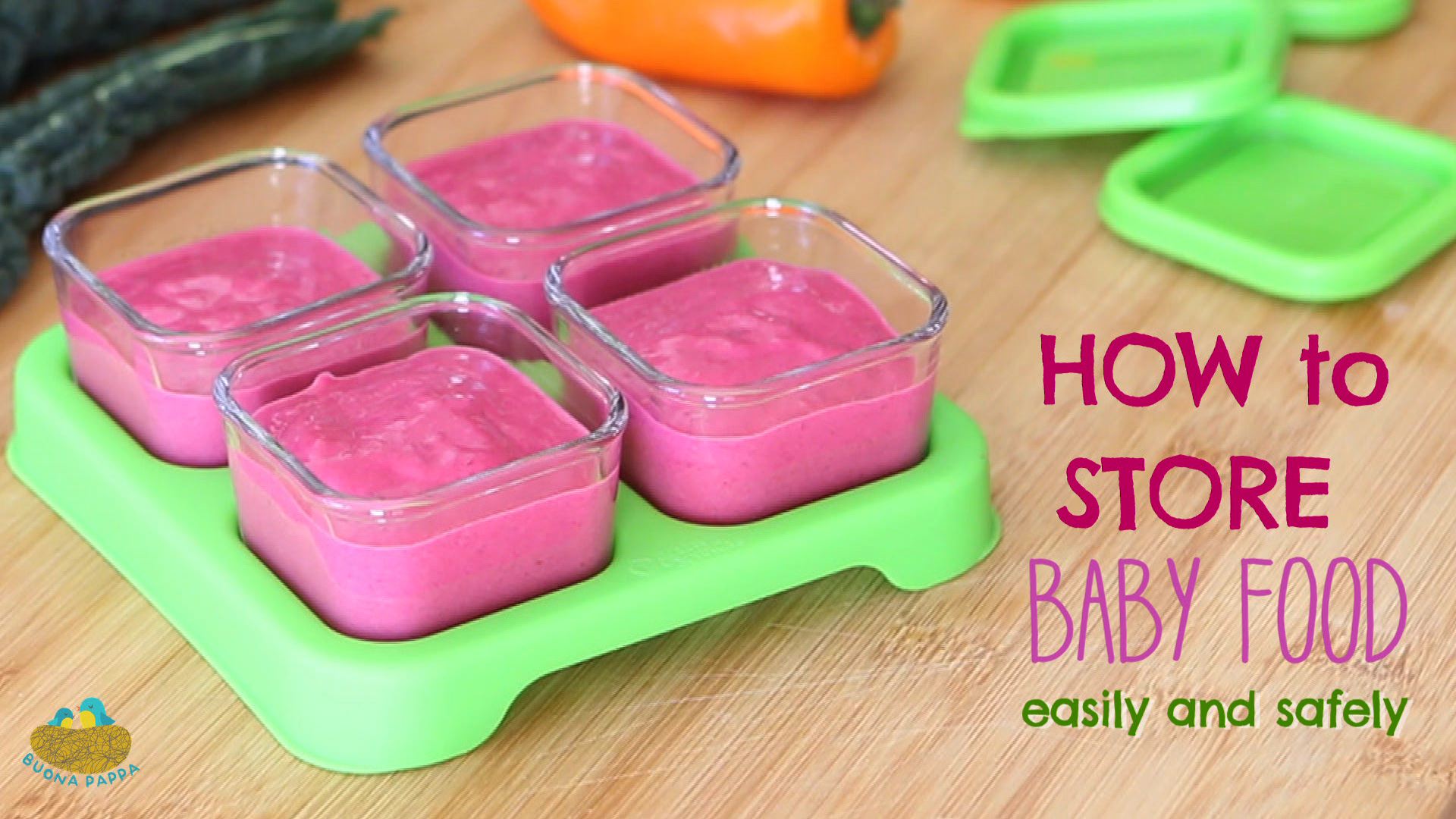 How to store baby food Buona Pappa