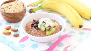 Cocoa Banana Cauliflower Porridge - Toddler breakfast