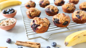 Blueberry Chickpea Vegan Muffins +9M