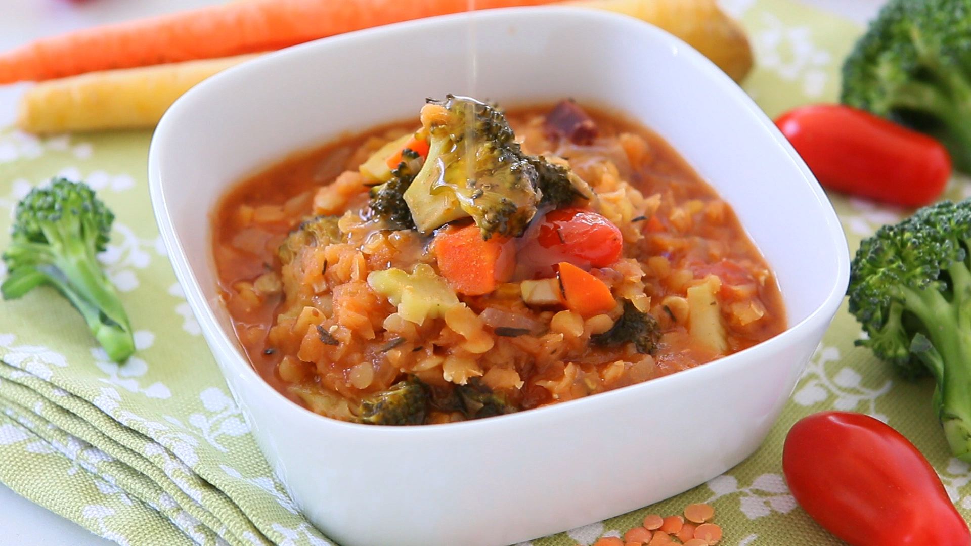 Lentil Broccoli Soup Recipe +10M Buona Pappa