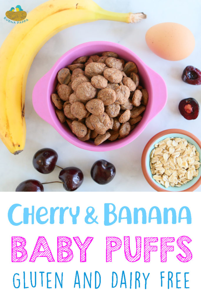 Cherry Banana Baby Puffs +6M - GF & Dairy Free | Buona Pappa