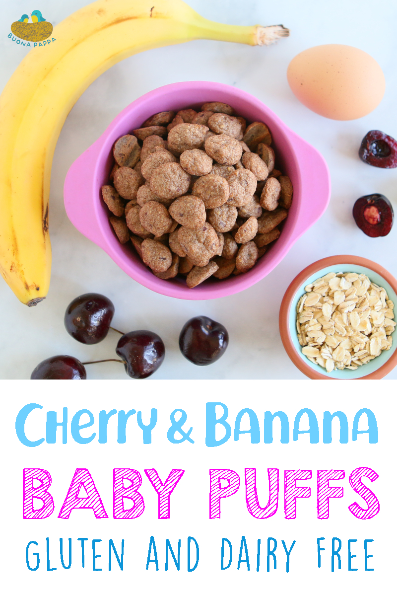 Cherry Banana Baby Puffs +6M GF & Dairy Free Buona Pappa