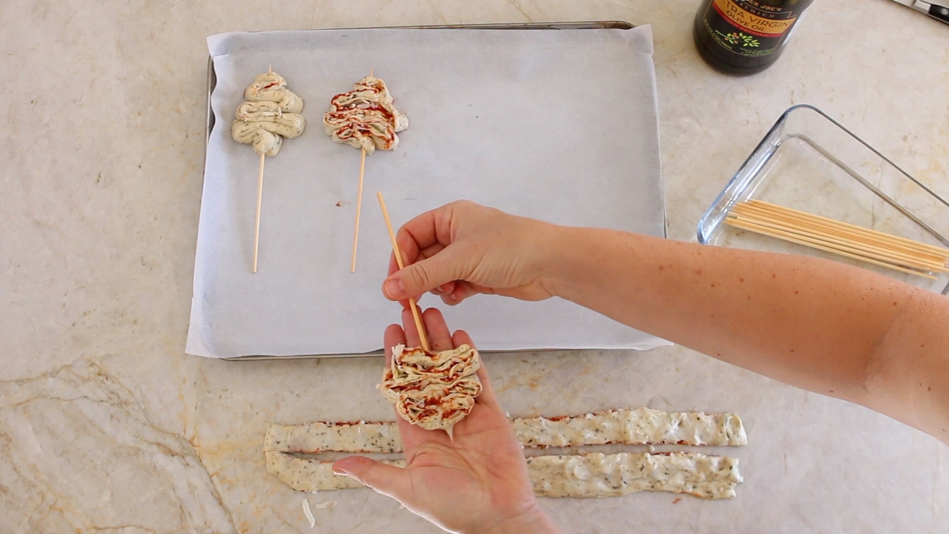 Pizza Tree on a Stick Christmas Fun Buona Pappa