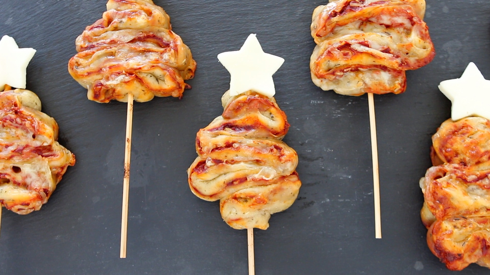 Pizza Tree on a Stick Christmas Fun Buona Pappa