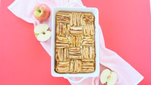 Easy Checkerboard Apple Cake - breakfast fun