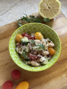 Summer Cannellini Beans Salad for all ages. Delicious and Easy!