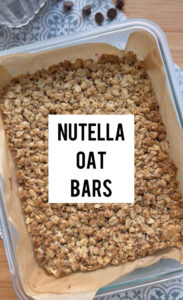 Nutella Oat Bars - little bites of full energy