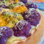 Rainbow Cauliflower Cheesy Tart – beautiful and yummy!